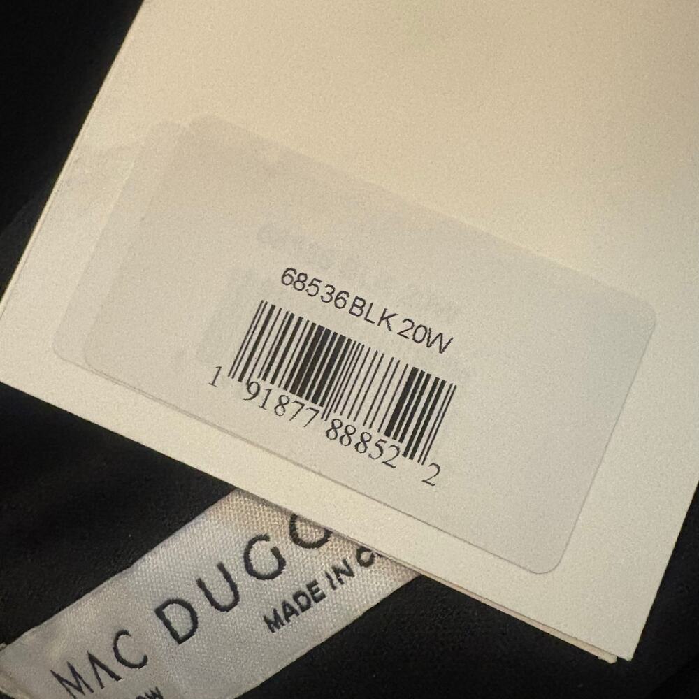 NWT Mac Duggal Black Cutout Gown‎ Sleeveless Size 20W - Picture 7 of 8